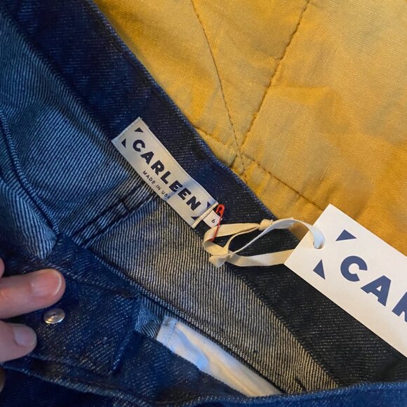 RARE Carleen Carpenter Jeans in Dark Rinse - size 6 - Picture 5 of 7